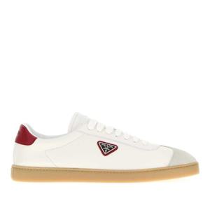 프라다 화이트 나파 가죽 로우탑 스니커즈 2EE394FG000Y5T F097
