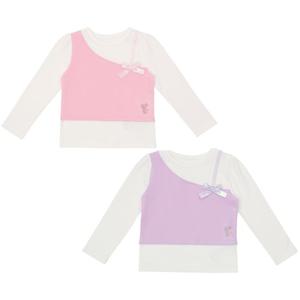 [프랜치켓] 여아가을티셔츠 핑크/보라뷔스티에티Q54DDT270/Q54DDT280