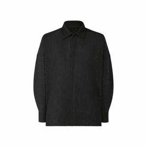 이세이미야케 옴므플리세 8월 먼슬리 폴로 티셔츠 블랙 HP53-JM082-15