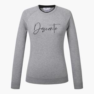 M 데상트골프웨어 GQC DP32WFKP82-MLGG 여성 원포인트 라운드 스웨터 / MELANGE GREY