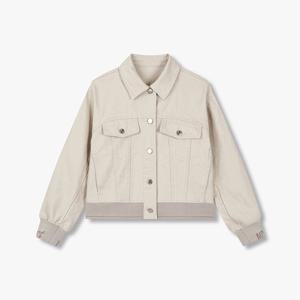 니트 패치 워시드 데님 자켓 (7155355001)