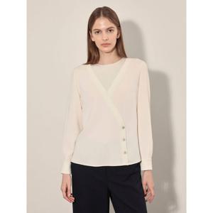 [올리비아로렌]라운드 랩 블라우스VOCNL4F8231