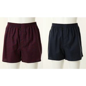 [와코루] 살루트 수입 선염면 체크 남성 트렁크 (WMP5422D)