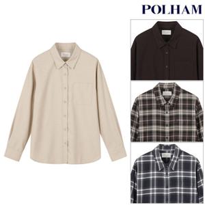 [폴햄] PHF4WC2013 여성 플란넬 루즈핏 셔츠