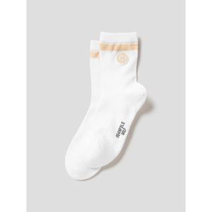 [빈폴골프ACC] (BE58KTA121) 여성 스트라이프 미들삭스 - 화이트