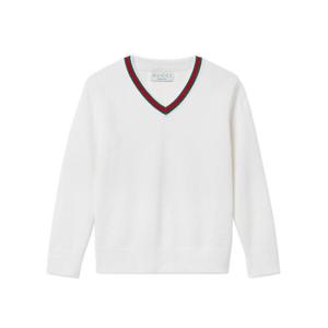 주니어 구찌 니트 스웻셔츠 807873XKEIS 9060 White