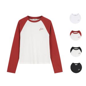 [폴햄]여성) 스몰 그래픽 20수 코튼 래글런 긴팔티 PHF3TS2400