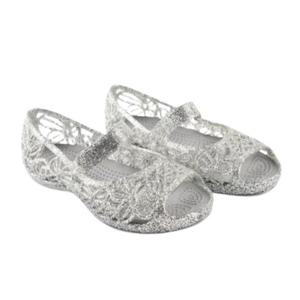 크록스 키즈 이사벨라 글리터 실버 202602-040