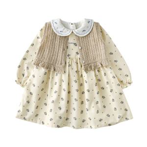 선물추천 [밍크뮤HP]25년F W (IV)쁘띠플라워베스트SET원피스 (35C15-400-02)