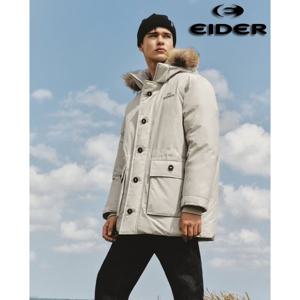 아이더 (DUW23564) 남녀공용 플라워 헤리티지 야상형 사파리 다운 파카