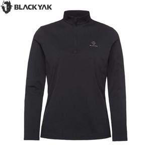 블랙야크 여성 가을 아웃도어 등산 긴팔티셔츠 베이직 집업 긴팔티2 1BYZTFU505BK