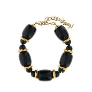 SAINT LAURENT Two tone resin and metal necklace 830532Y1591 7981