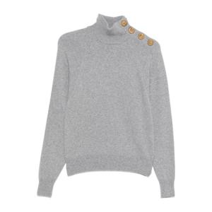 발망 버튼 디테일 캐시미어 터틀넥 스웨터 FF0KF100KI87 9UB