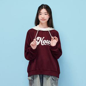 [에꼴리에] 여자 가을신상 배색후드니트라이크후드티(25C5453)