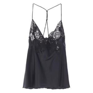 25 FW 에르마노설비노 레이스 트리밍 새틴 탑 D472L765APHKC TP442655676