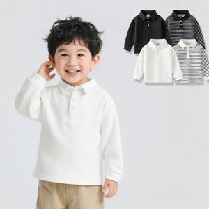 보들카라 남아여아 긴팔 무지ST 카라티셔츠 205962