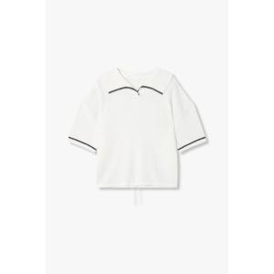 [지컷]백 레터링 카라 니트 풀오버(7255250106)