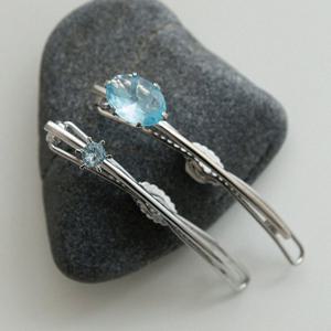 제이로렌 오벌컷 큐빅 헤어핀 2pcs 세트 H01436