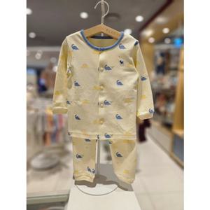 블루독베이비[hu] 25.FW겨울신상 YE)디노프렌내의 45C70-054-11 유아내의 신생아내복 실내복 출산선물