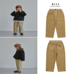 [빈]BZ61PT03BG 베이지 코듀로이 배기팬츠