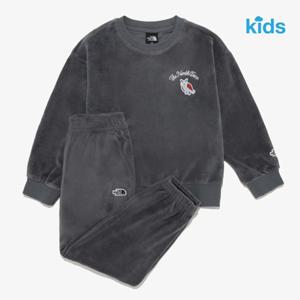 [노스페이스키즈] (NM5MR62T_차콜그레이) 키즈 애니메이트 스  세트   NKUS