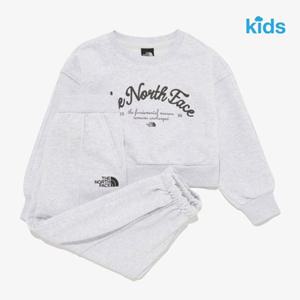 [노스페이스키즈] (NM5MR58S_헤더그레이) 걸즈 앨리슨 스  세트   NKUS