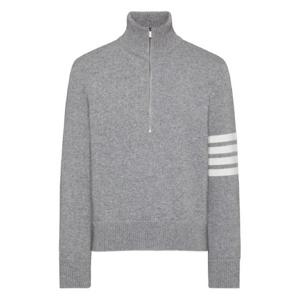 톰브라운 4 바 퍼넬 넥 울 스웨터 MKA567AY1029