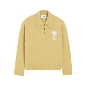 AMI Paris 아미 드 쾨흐 긴소매 폴로 셔츠 H25UPL408KN0135