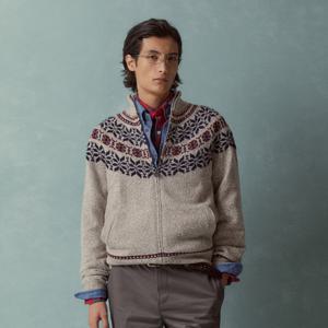 [브룩스브라더스] 울 페어아일 풀집 가디건 (멀티) (BBWCMMF402)