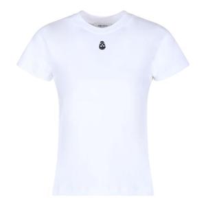 알렉산더 맥퀸 반팔 티셔츠 819193QLAEH9000 OPTICALWHITE