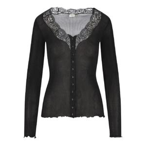 생로랑 레이스 트리밍 골지 가디건 839144Y37SM1000