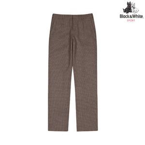 [블랙앤화이트] 남성 울혼방 잔체크 팬츠 5035GBWR_BROWN