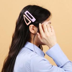 세모네모 똑딱 핀 2p 세트 인디핑크 + 연보라 네모똑딱핀