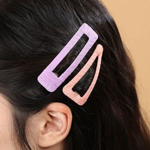 (엔젤슈슈) 세모 네모 똑딱핀 2p세트 인디핑크+연보라 가정용품