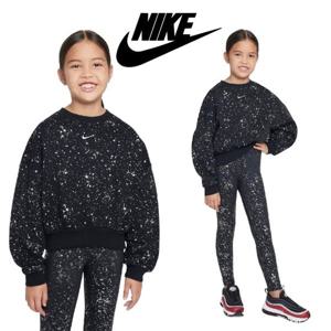 [나이키키즈(플레이키즈)]나이키키즈 주니어 FLC 걸즈 클럽 샤인 맨투맨 HF4393 A244SW393P