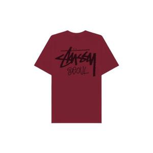 스투시 스탁 서울 티셔츠 와인 3903980