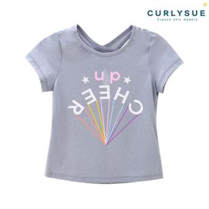 [CURLYSUE][컬리수] 치얼업 크로스티셔츠(흡습속건)