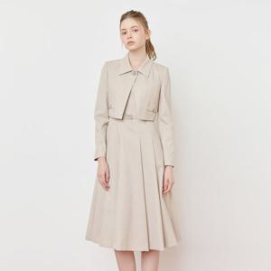 [케네스 레이디]원버튼 사선 자켓 벨티드 원피스 (EWOPPA30)