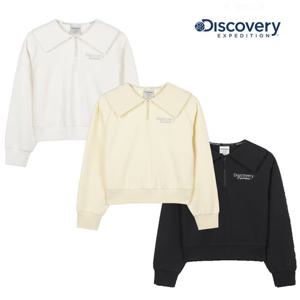 디스커버리키즈 DKTR91056 여아 세미크롭 반집업 맨투맨