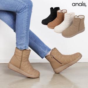 [아나이스] 퀼팅 퍼안감 패딩부츠 4cm_25F110 [무료배송]