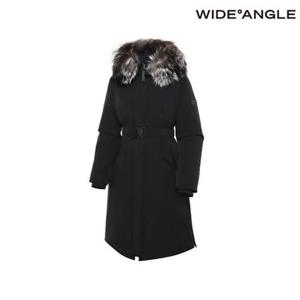 [와이드앵글]  WWW23517Z1 CO 후드 퍼 안사시 롱다운 L (Black)