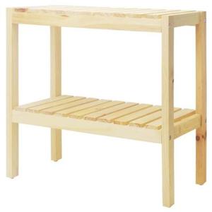 원목2단벤치신발장(소) 나무 정리대 선반 보관 수납