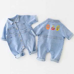 점프슈트 포켓데님 아동 긴팔우주복 204466 신생아우주복 유아우주복 아기우주복 아가우주복 우주복 데님우주복 포켓우주복 귀여운우주복 인싸우주복