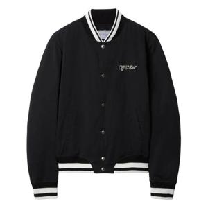 오프화이트 봄버 자켓 OMEH05FC99FAB001 1001 BLACK