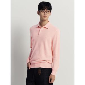 [빈폴멘] [Essential] 캐시미어 칼라넥 니트  핑크 (BC5X51E08X)