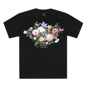 우영미 W253TS06 708B 플라워 백 로고 반팔티