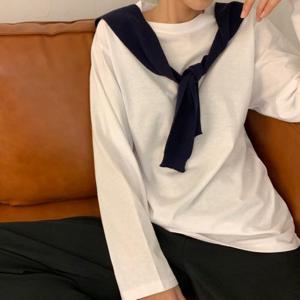 베이직 루즈핏 긴팔티숙 UC0137 루즈핏 티숙 롱 여성