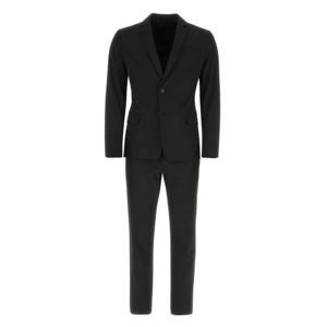 25 FW 프라다 싱글 브레스티드 테일러드 수트 블랙 UAS497S21211QL