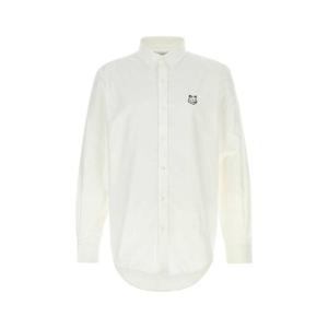 MAISON KITSUNE White oxford shirt MM00405WC5012 P100