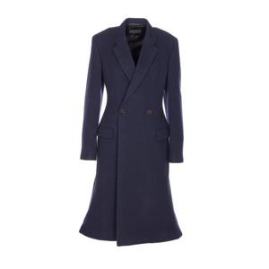 발렌시아가 플레어 울 코트 850608 TQU148230 Blue